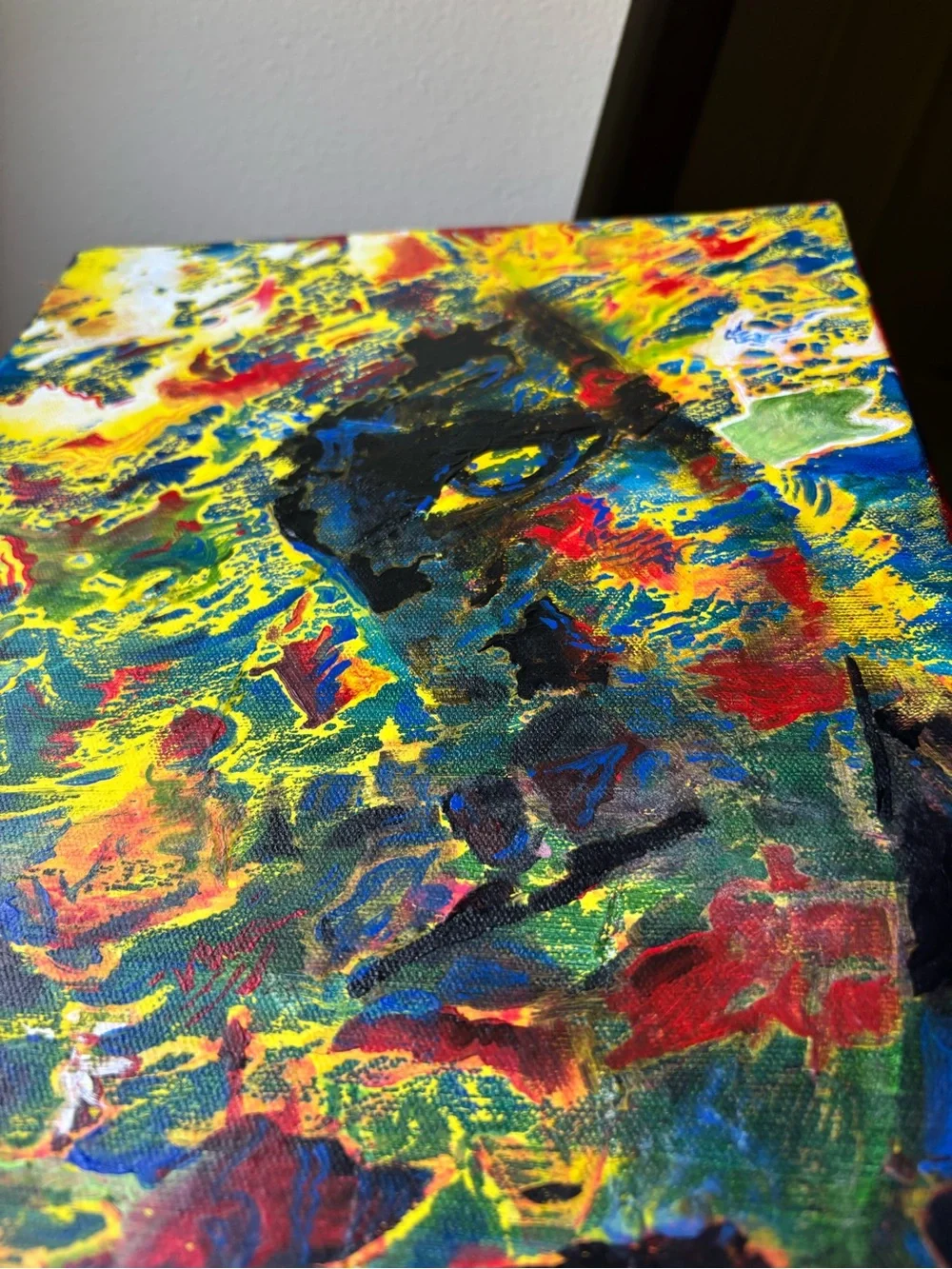 2 locally-made Painted Canvases by artist -Unique, EUC